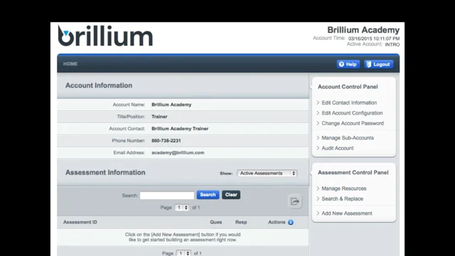 screenshot of Brillium Solution